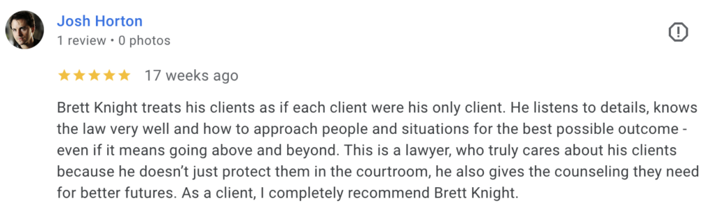 DUI Client Review